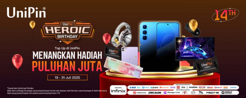 🎉 #UniPin14thBirthday: UniPin Heroic Birthday – Top Up Sebanyak-Banyaknya dan Raih Puluhan Juta Rupiah! 🎮💸